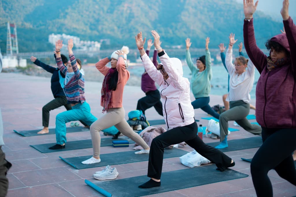 Outdoor Yoga Session at Hana Yog Academy